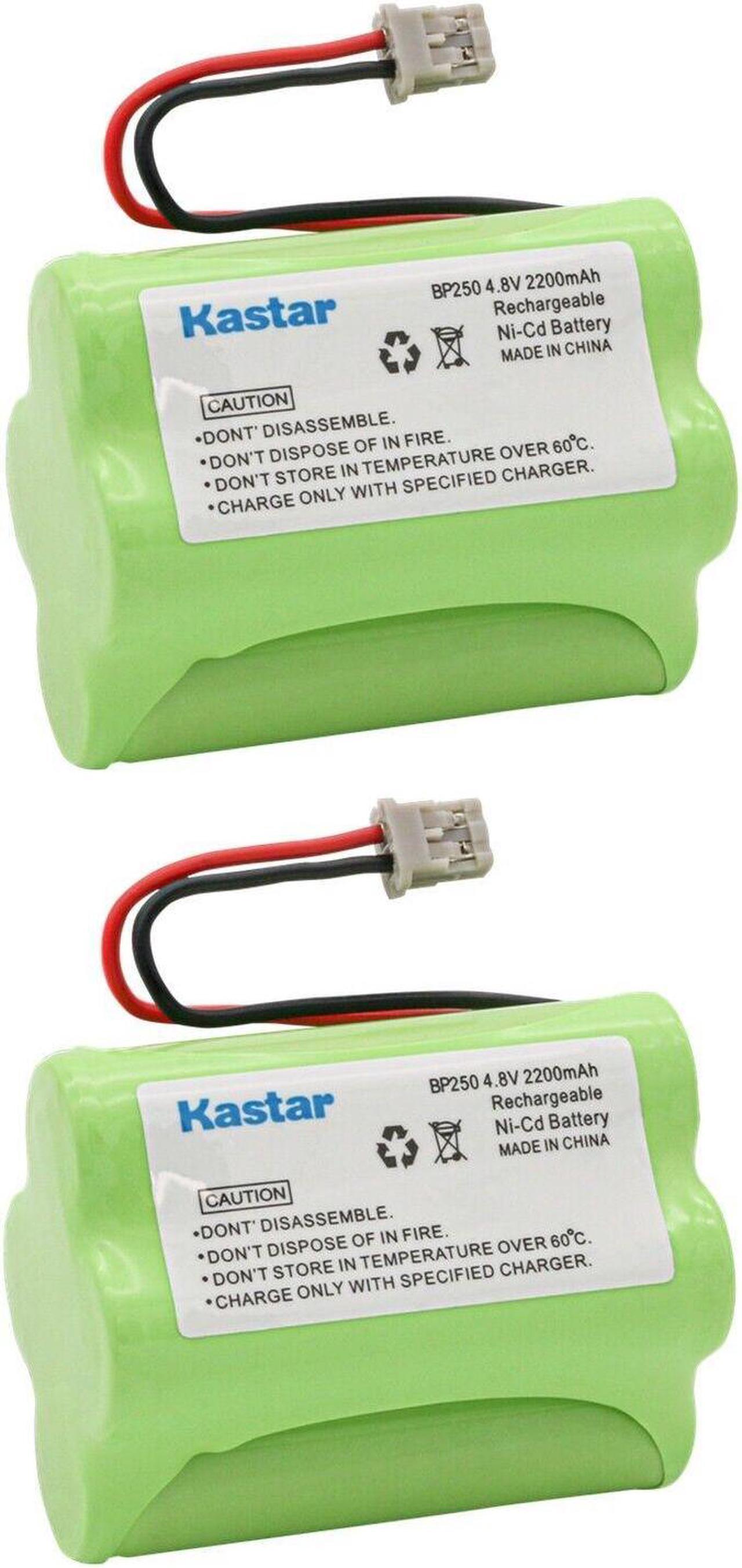 Main image of Kastar 2Pack 4.8V 2200mAh NiMH Battery Replacement for Uniden Bearcat Sportcat BC-245, BC245XLT, UBC245XLT, BC246XLT, BC250, BC-250, BC250D, BC296, BC296D, SC-140, SC140, SC140B, SC-150, SC150, SC150B