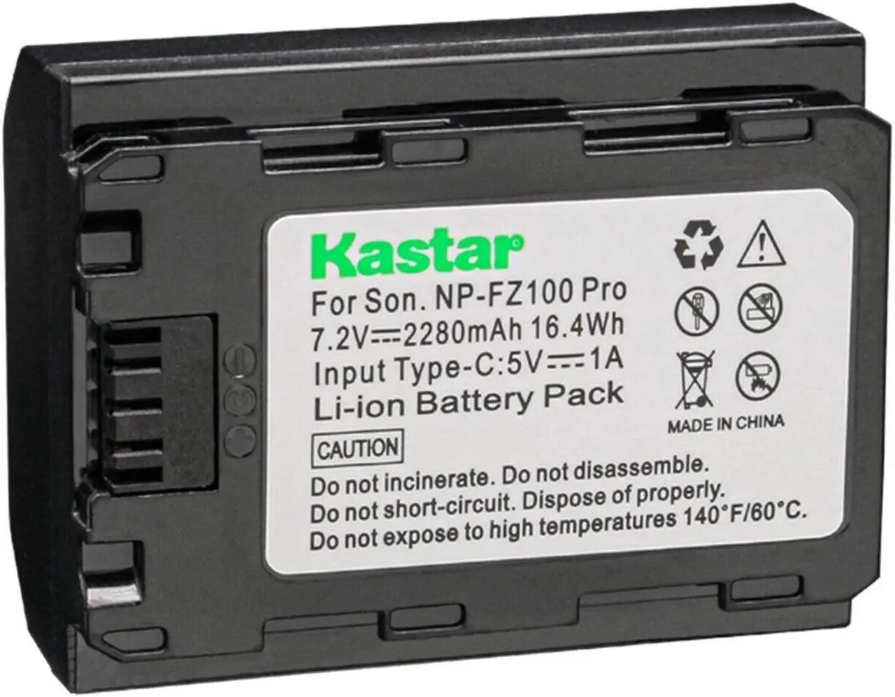 Alt view image 2 of 7 - Kastar 1-Pack USB-C Battery and AC Wall Charger Replacement for Sony Alpha A7 III 7III, ILCE-7M3, ILCE-7M3K, Alpha A7R III 7R III, Alpha A7R3 7R3, Alpha ILCE-7RM3, Alpha A7 IV 7IV Digital Camera