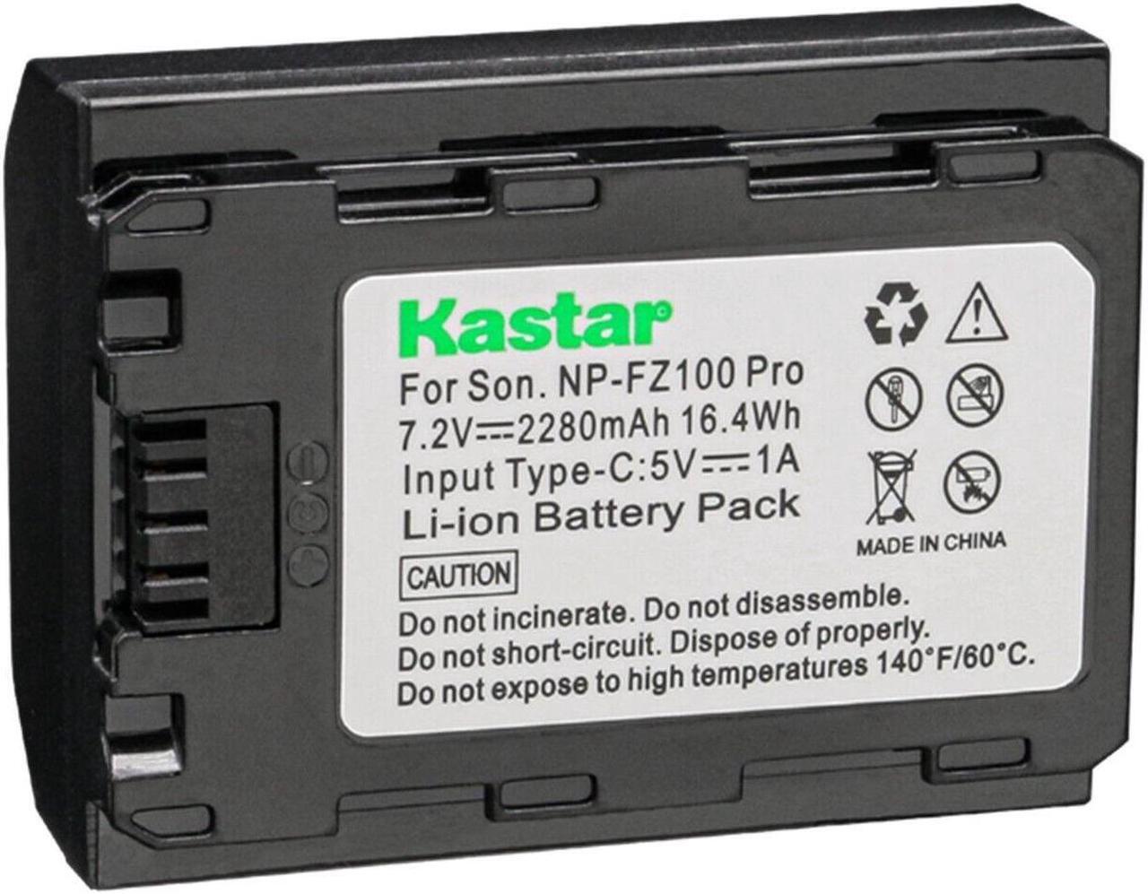 Alt view image 2 of 4 - Kastar NP-FZ100PRO Battery 1-Pack Replacement for Sony Alpha A9 II A9II 9 II 9II, Alpha A7 III 7III, Alpha ILCE-7M3, Alpha ILCE-7M3K, Alpha A7R III 7R III, Alpha A7R3 7R3, Alpha ILCE-7RM3 Camera