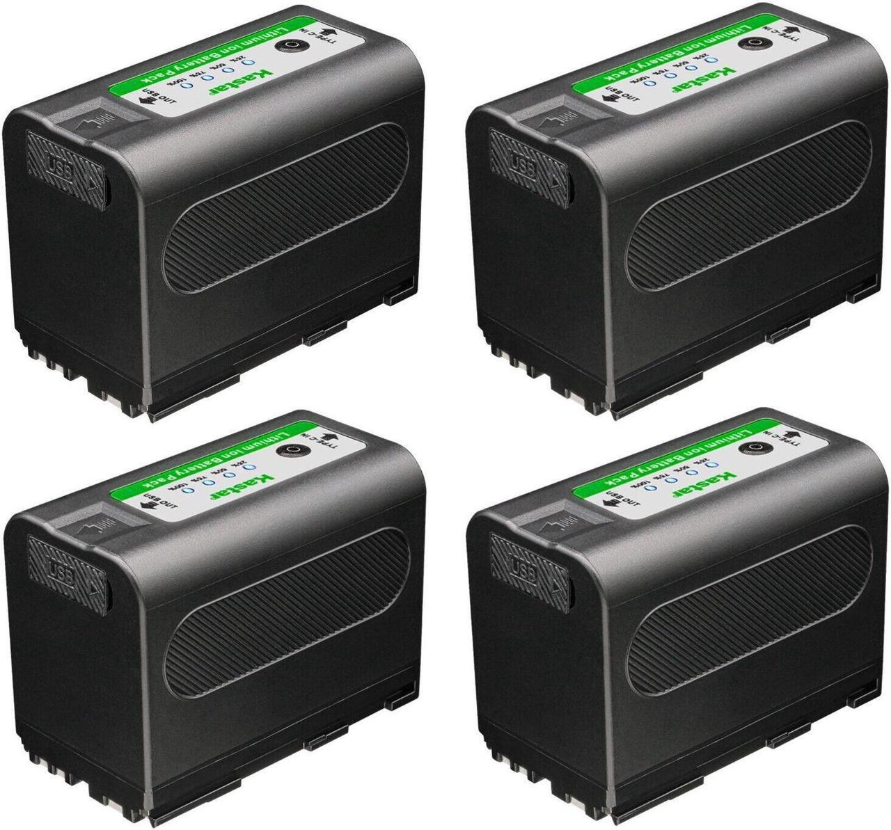 Main image of Kastar 4-Pack Battery 7.4V 7000mAh Replacement for Canon GL1 GL-1 DM-GL1, GL2 GL-2 DM-GL2, MV1, MV10 MV10i, MV20 MV20i, MV100 MV100i, MV200 MV200i, Optura, Optura Pi, Ultura, Vistura Camera