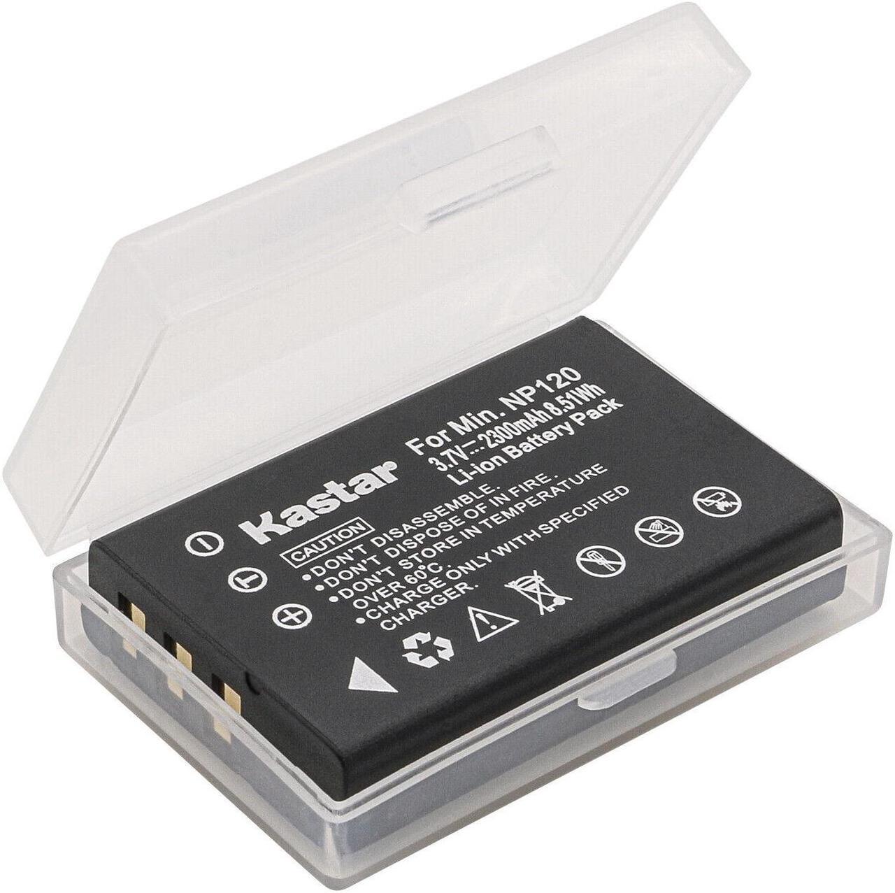 Alt view image 2 of 6 - Kastar 2-Pack Battery and LTD2 USB Charger Replacement for Fujifilm NP-120, NP-120B, FNP120, TOSHIBA NP-120, PX1657, PENTAX D-LI7, RICOH DB-43, CONTAX BP-1500S, KYOCER BP-1500S Battery
