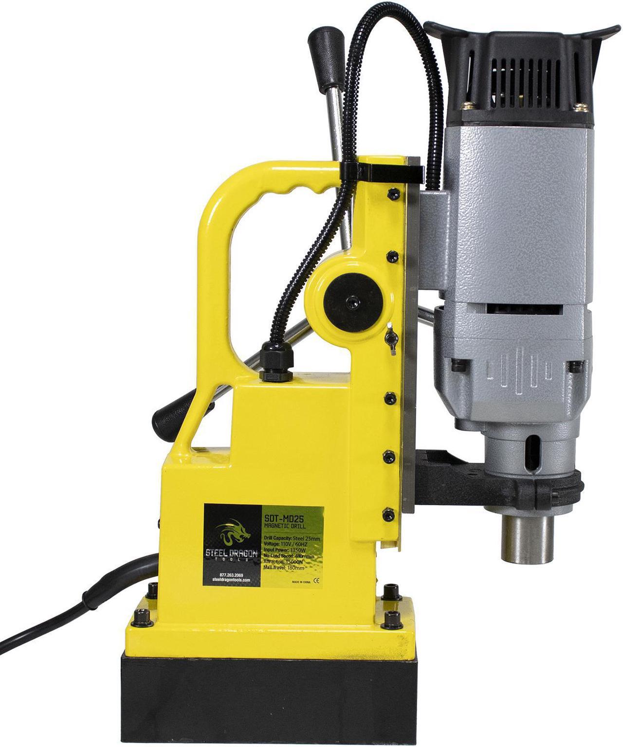 Alt view image 4 of 7 - Steel Dragon Tools® MD25 1in. Magnetic Drill Press and 7 Piece Large Diameter 1in. Cut Depth Annular Cutter Kit
