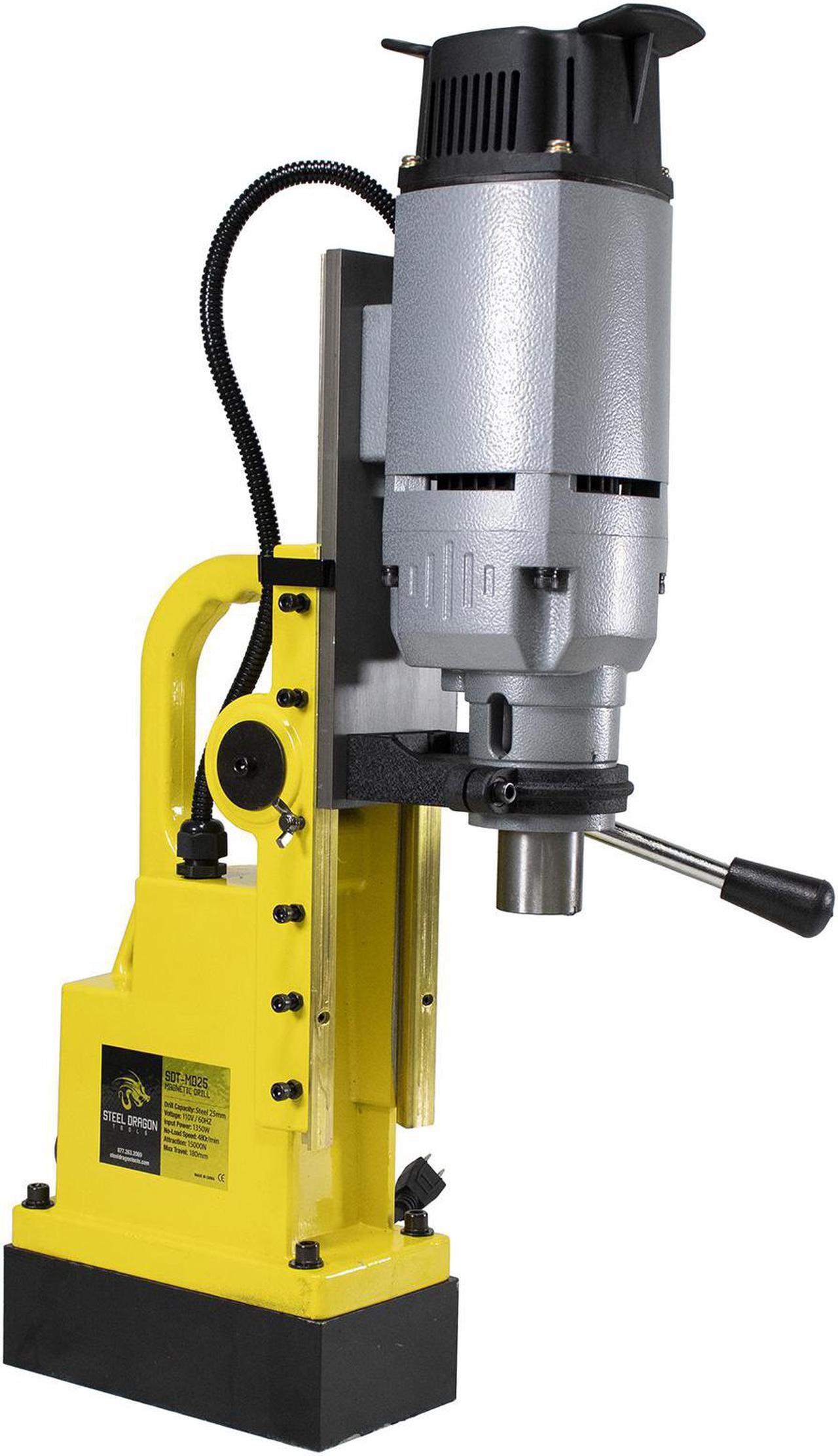 Alt view image 3 of 7 - Steel Dragon Tools® MD25 1in. Magnetic Drill Press and 7 Piece Large Diameter 1in. Cut Depth Annular Cutter Kit