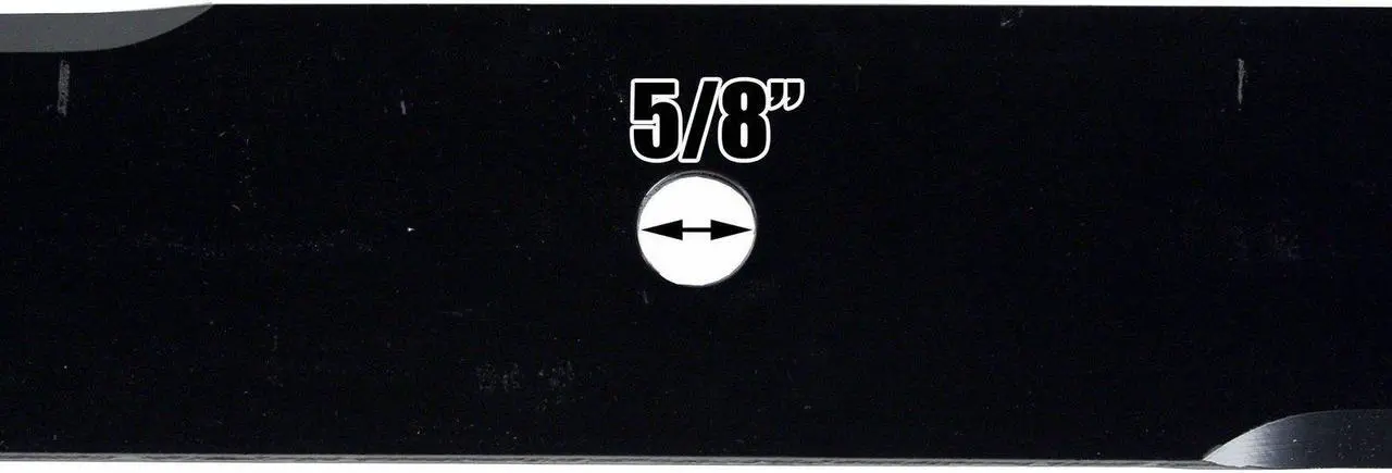 Alt view image 7 of 7 - USA Mower Blades (9) U11110BP Standard Medium Lift for Great Dane® D18037 GDU10231 Length 16-1/2 in. Width 2-1/2 in. Thickness .203 in. Center Hole 5/8 in. 32 in. and 48 in. Deck