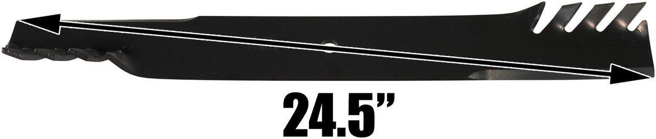 Alt view image 3 of 6 - (9) USA Mower Blades® for Gravely 047685, 08898800, 08983851, 89838, 72" Deck