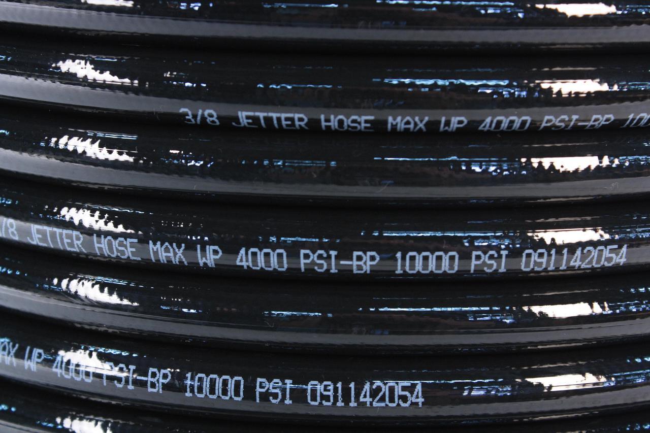 Alt view image 4 of 7 - Schieffer 3/8in. x 200ft. 4000 PSI Thermoplastic Sewer Jetter Hose & 4.5 Orifice Button Nose Nozzle