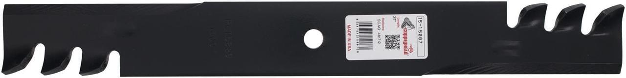 Alt view image 2 of 7 - 6 Rotary® 15007 Mower Blades for Scag® 481712 Length 21 Width 2-1/2 Thickness .250 Center Hole 5/8 Fits 60" 61" Deck