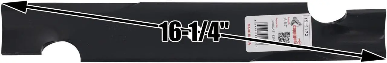 Alt view image 3 of 7 - Rotary® 11248 Mower Blades for Exmark® 1036403(S) 1036393(S) 1036398 1036403(S) Length 20-1/2" Width 2-1/2" Thickness .240" Centerhole 15/16" 60" Deck