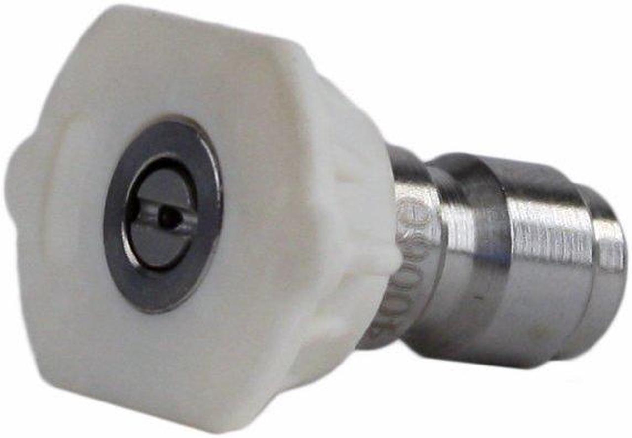 Main image of Erie Tools 6.0 Stainless Steel Orifice 40 Degree 1/4in. Quick Connect 4000 PSI High Pressure Washer Spray Nozzle Tip