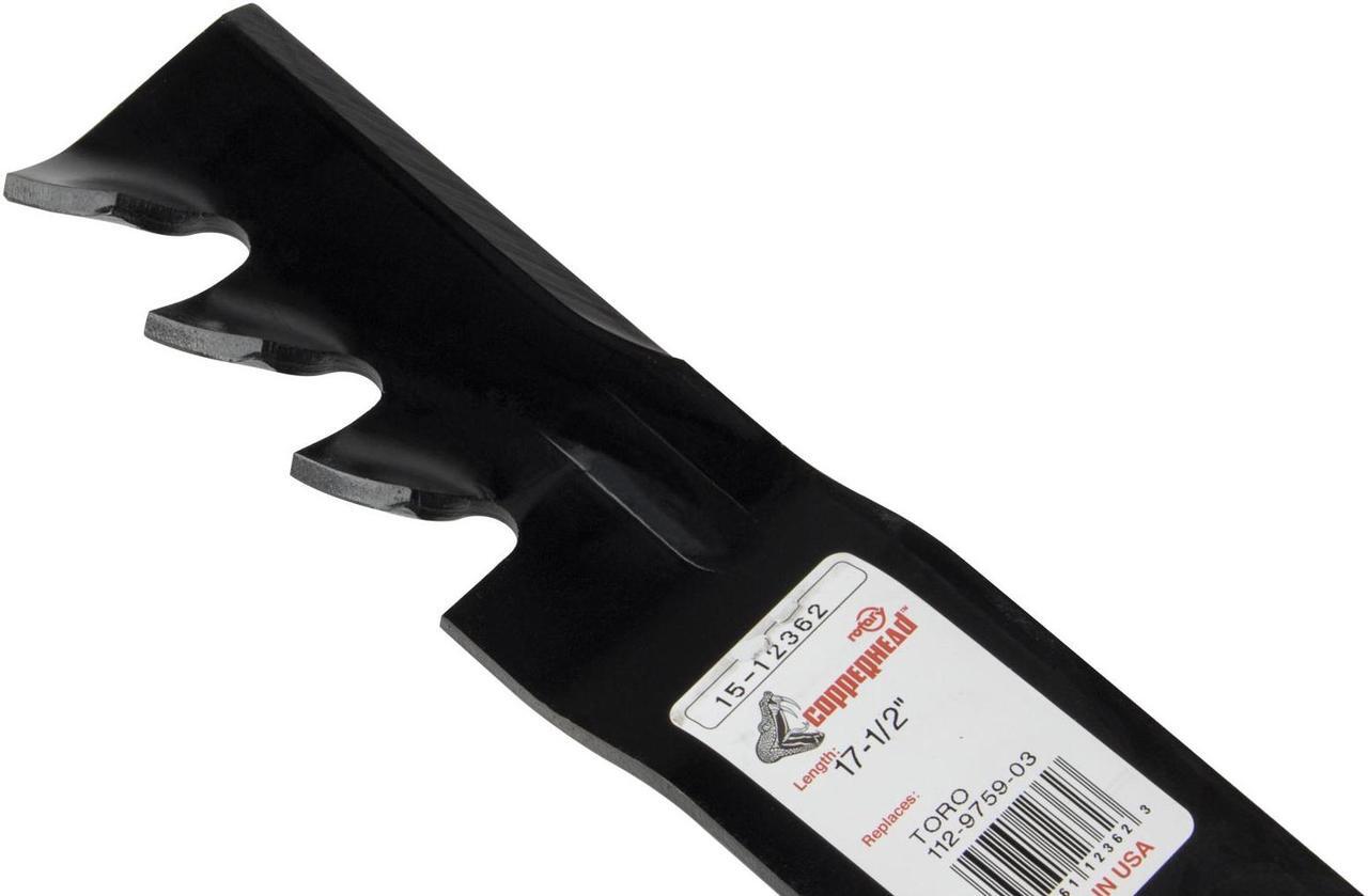 Alt view image 6 of 6 - 3 Rotary® 12362 Mower Blades for Toro® 110-6837-03, 112-9759-03, 112-9759 Length 17-1/2 Width 2-1/4 Thickness .187" Center Hole 5/8 Fits 50in. Deck