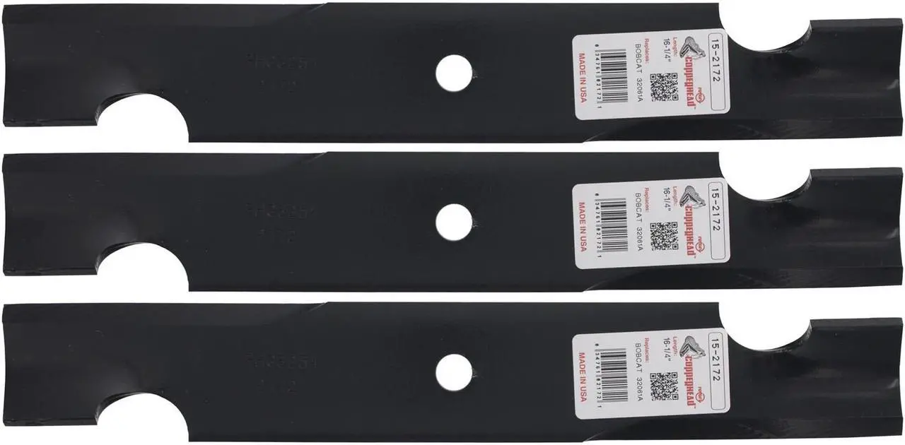 Main image of Rotary® 11248 Mower Blades for Exmark® 1036403(S) 1036393(S) 1036398 1036403(S) Length 20-1/2" Width 2-1/2" Thickness .240" Centerhole 15/16" 60" Deck