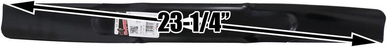 Alt view image 3 of 5 - 8 Rotary® 17223 Hi Lift Mower Blades for MTD® 742P05510 742-05510 Length 23-1/4 in. Width 2-1/4 in. Thickness .158 in. Center Hole Diamond 46 in. Deck