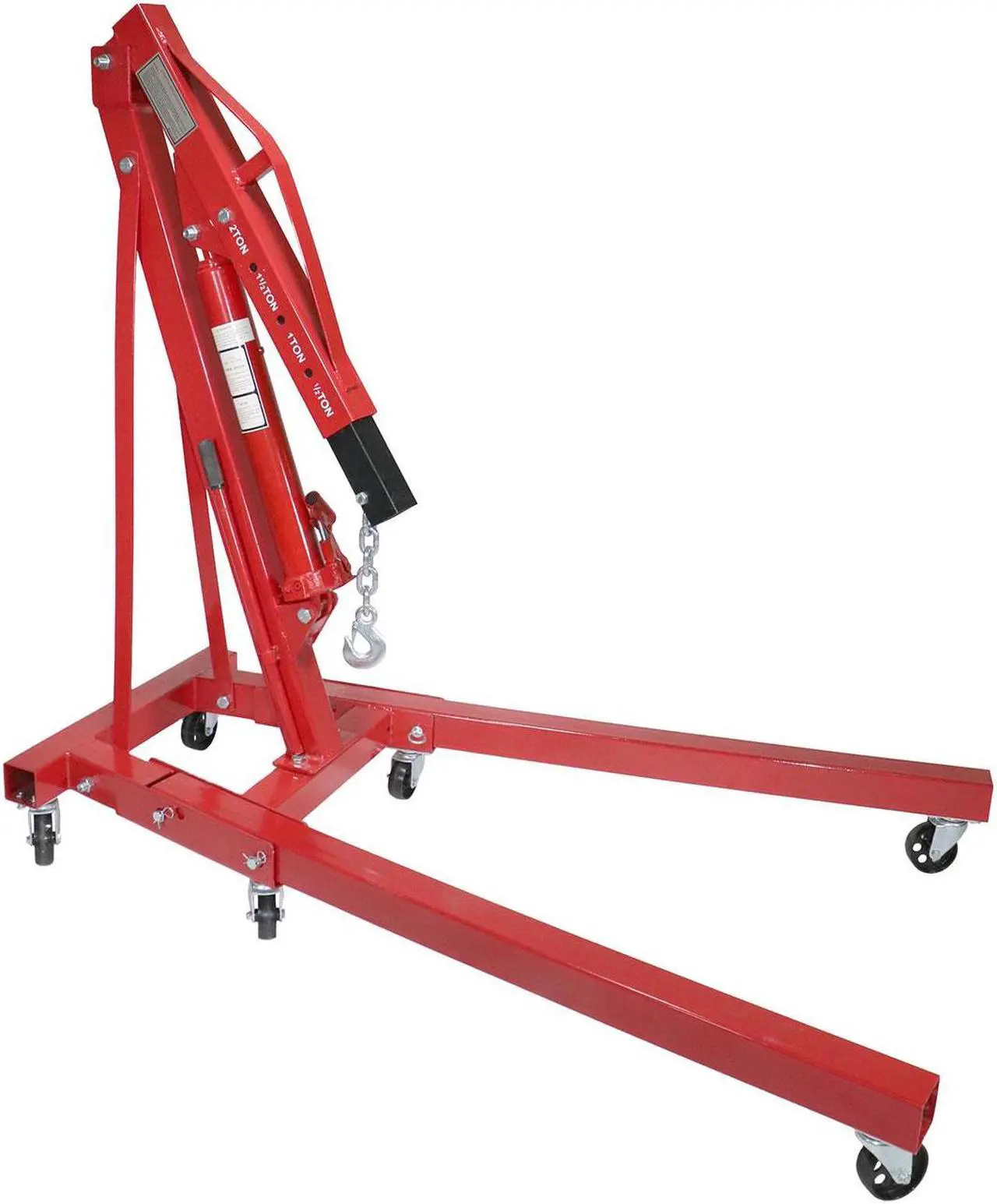 Main image of Dragway Tools 2 Ton Folding Hydraulic Engine Hoist Cherry Picker Shop Crane Hoist Lift