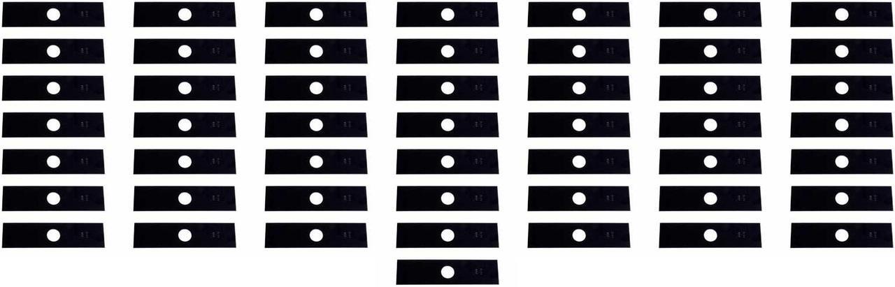 Main image of 50 USA Mower Blades® Edger Blade Not Sharpened Heat Treated and Painted 8" x 2" x .120" Center Hole 1" for Craftsman SPM209366513 Echo 69601552632 Husq 601000749 Kawasaki Stihl RYOBI Red Max