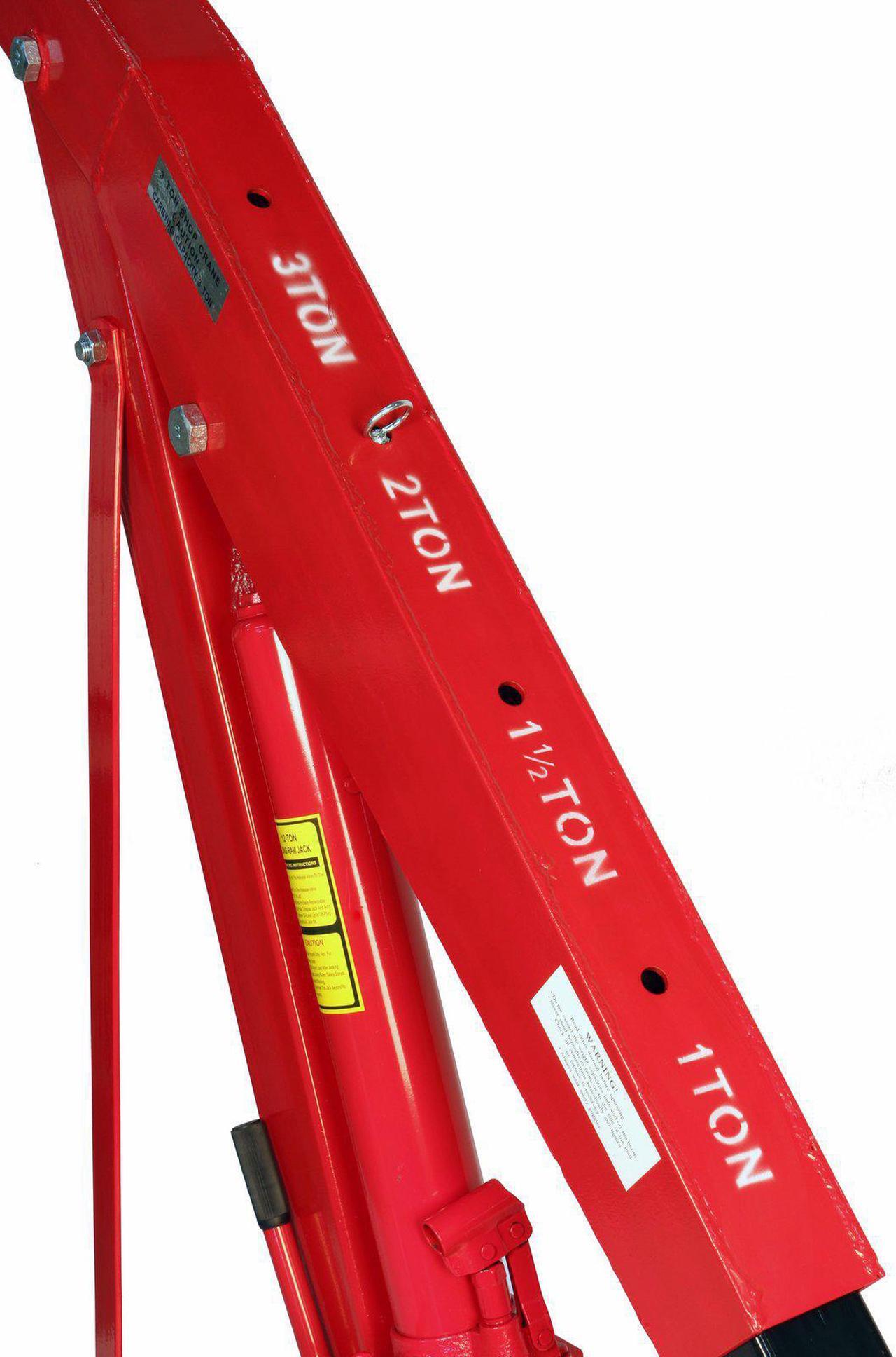 Alt view image 6 of 7 - Dragway Tools 3 Ton 6000 lb Heavy Duty Engine Hoist Cherry Picker Shop Crane