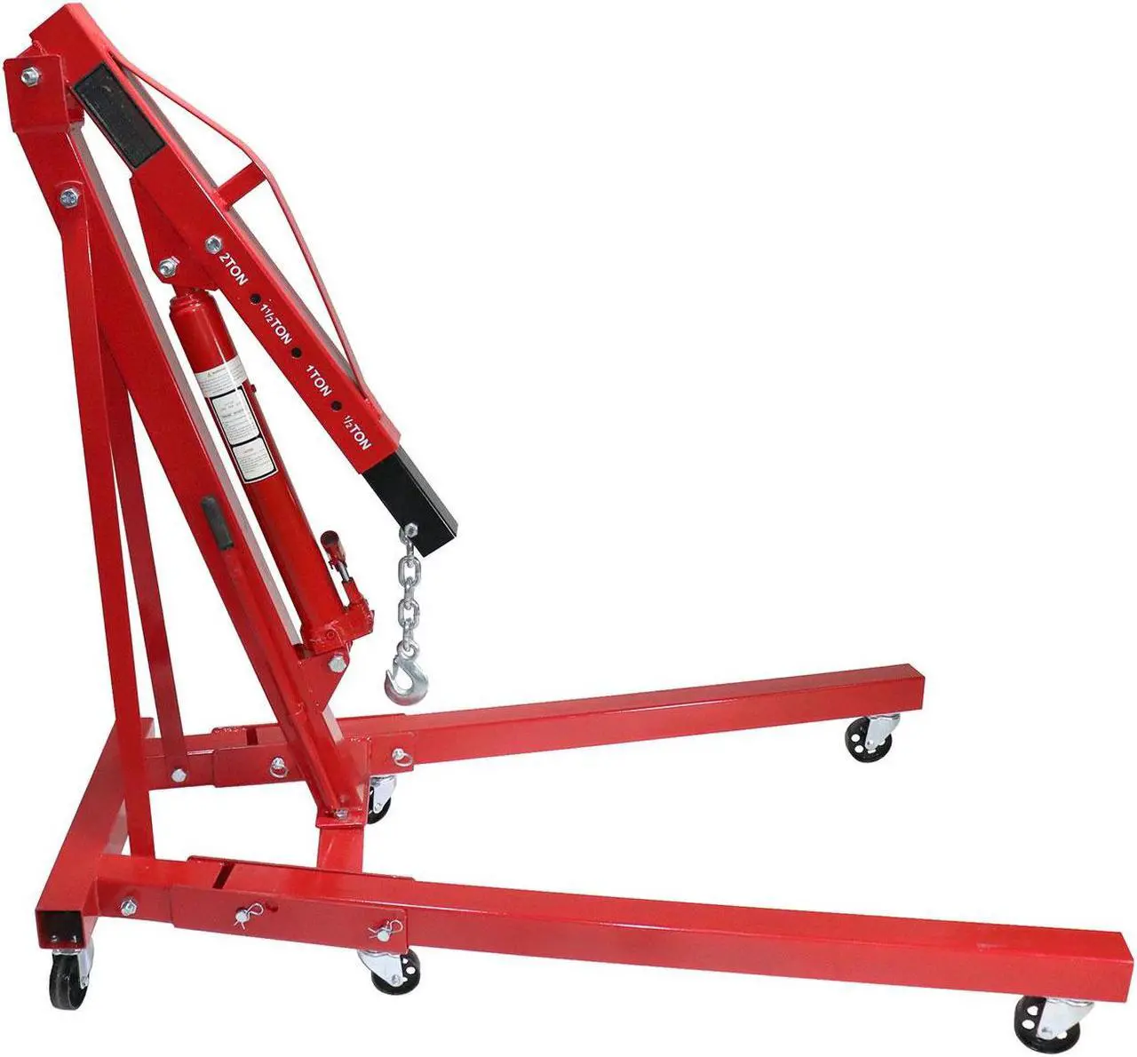 Alt view image 2 of 7 - Dragway Tools 2 Ton Folding Hydraulic Engine Hoist Cherry Picker Shop Crane Hoist Lift