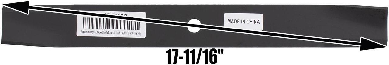 Alt view image 3 of 7 - 2 Blades for Gravely® 038883 042124 088166 08816600 42124 88166 Lesco® 050534 36" Deck