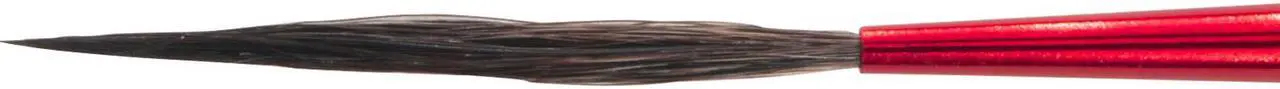 Alt view image 2 of 2 - Andrew Mack Wizard Black Widow Scroll Striper Brush Series WBW Size 000