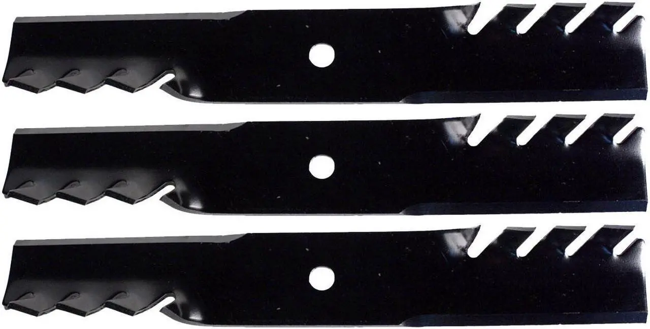 Main image of USA Mower Blades® (3) MB110BP Mulching for Bad Boy 038-5350-00 038-5350-0050 Length 16-1/2 in. Width 2-1/2 in. Thickness 0.204 in. Center Hole 5/8 in. 32" 48" Deck