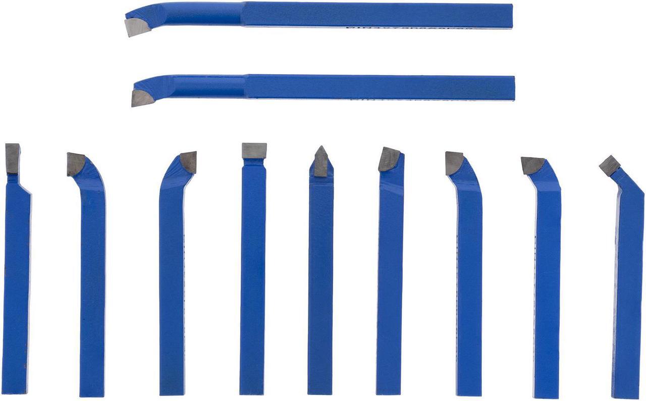 Alt view image 4 of 5 - Erie Tools 11 Piece 5/16 in. Metal Lathe Cutter Set with Carbide Tipped for Turning, Boring, and Chamfering