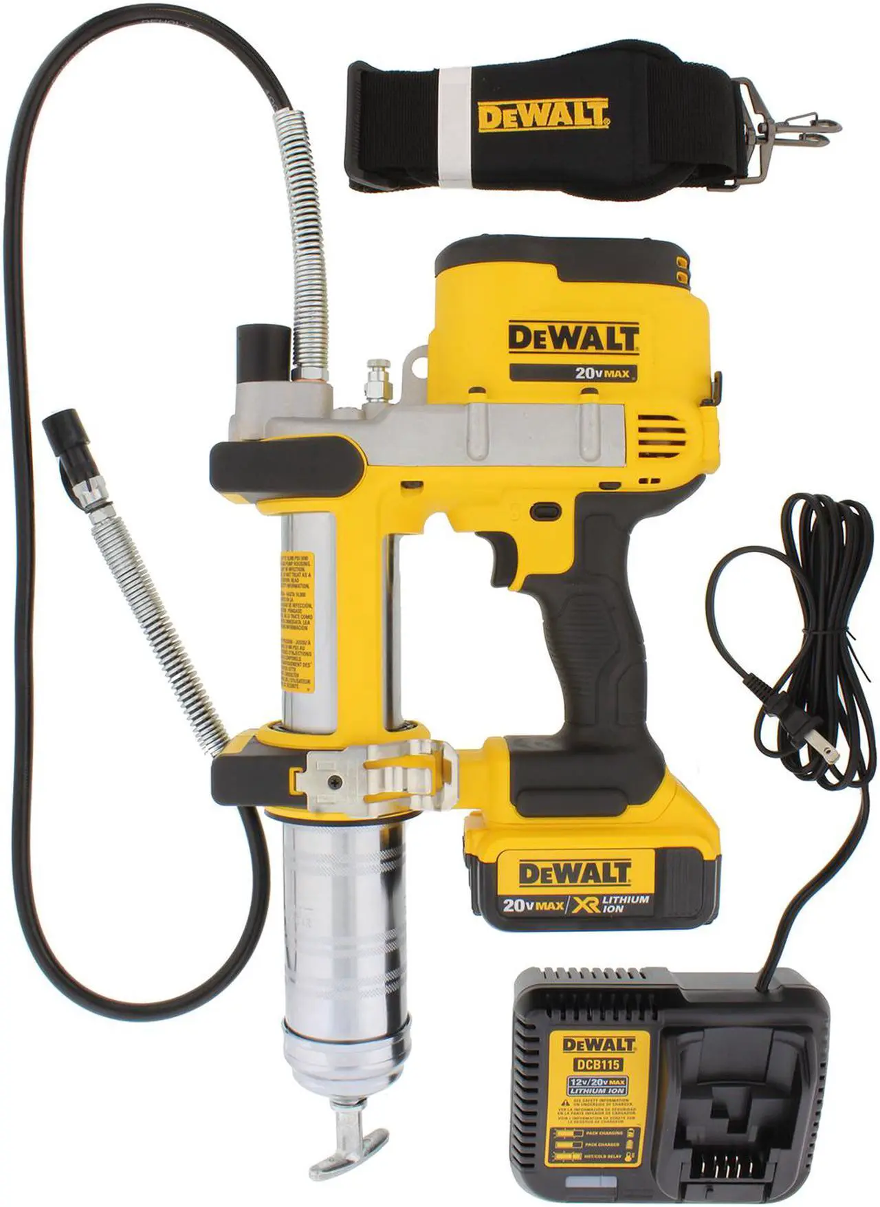 Alt view image 2 of 8 - DeWALT DCGG571M1 20V MAX* Lithium Ion Grease Gun