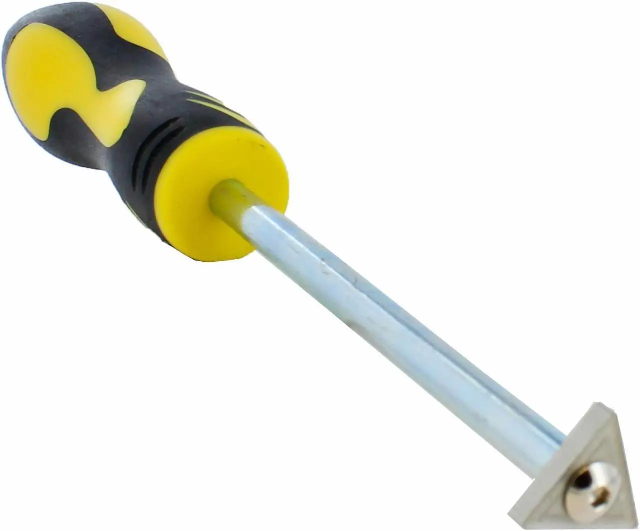 Alt view image 7 of 7 - ABN Carbide Tip Grout Removal Hand Tool, Soft Grip & Reversible Triangle Blade