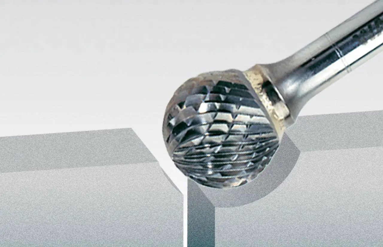 Alt view image 3 of 5 - Walter 01V609 Tungsten Carbide Finishing Bur - 1/4 in. X 7/32 in