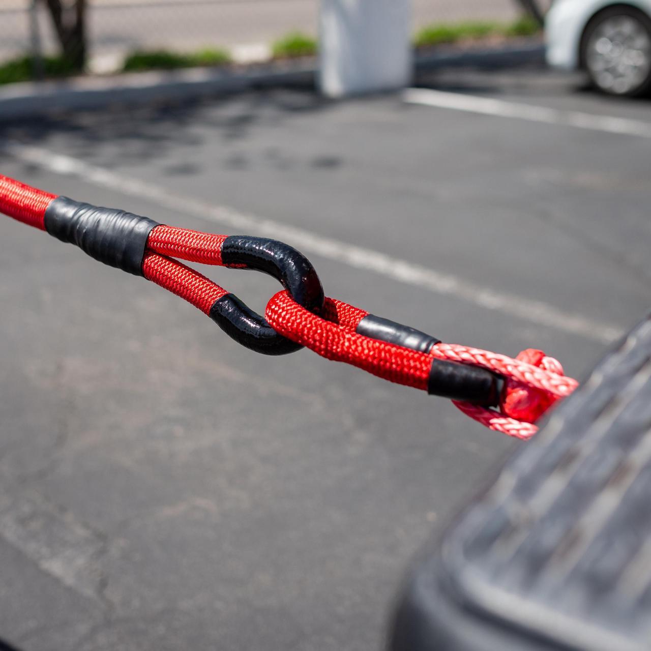 Alt view image 7 of 7 - ABN Kinetic Rope Recovery Kit - 20ft Recovery Tow Rope And 6in Soft Shackles