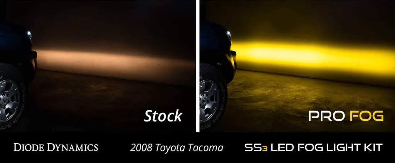 Alt view image 7 of 8 - Diode Dynamics SS3 LED Fog Light Kit, Toyota Tacoma, Yellow SAE/DOT Fog Sport