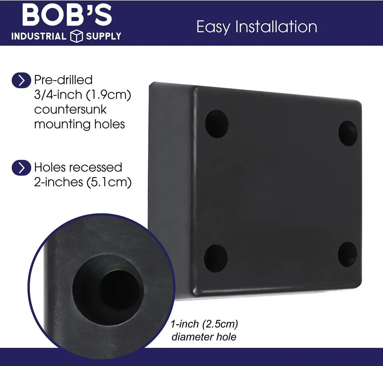 Alt view image 3 of 7 - BISupply | Loading Dock Bumpers Rubber Trailer Bumper Rubber Bumper 1-Pack
