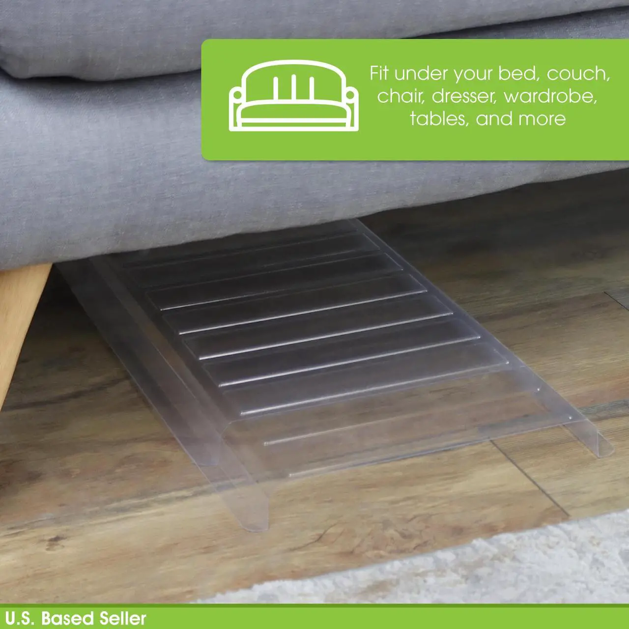 Alt view image 3 of 7 - 7Penn Air Vent Directional Cover - 2pk 19 to 35in Extending Floor Vent Deflector