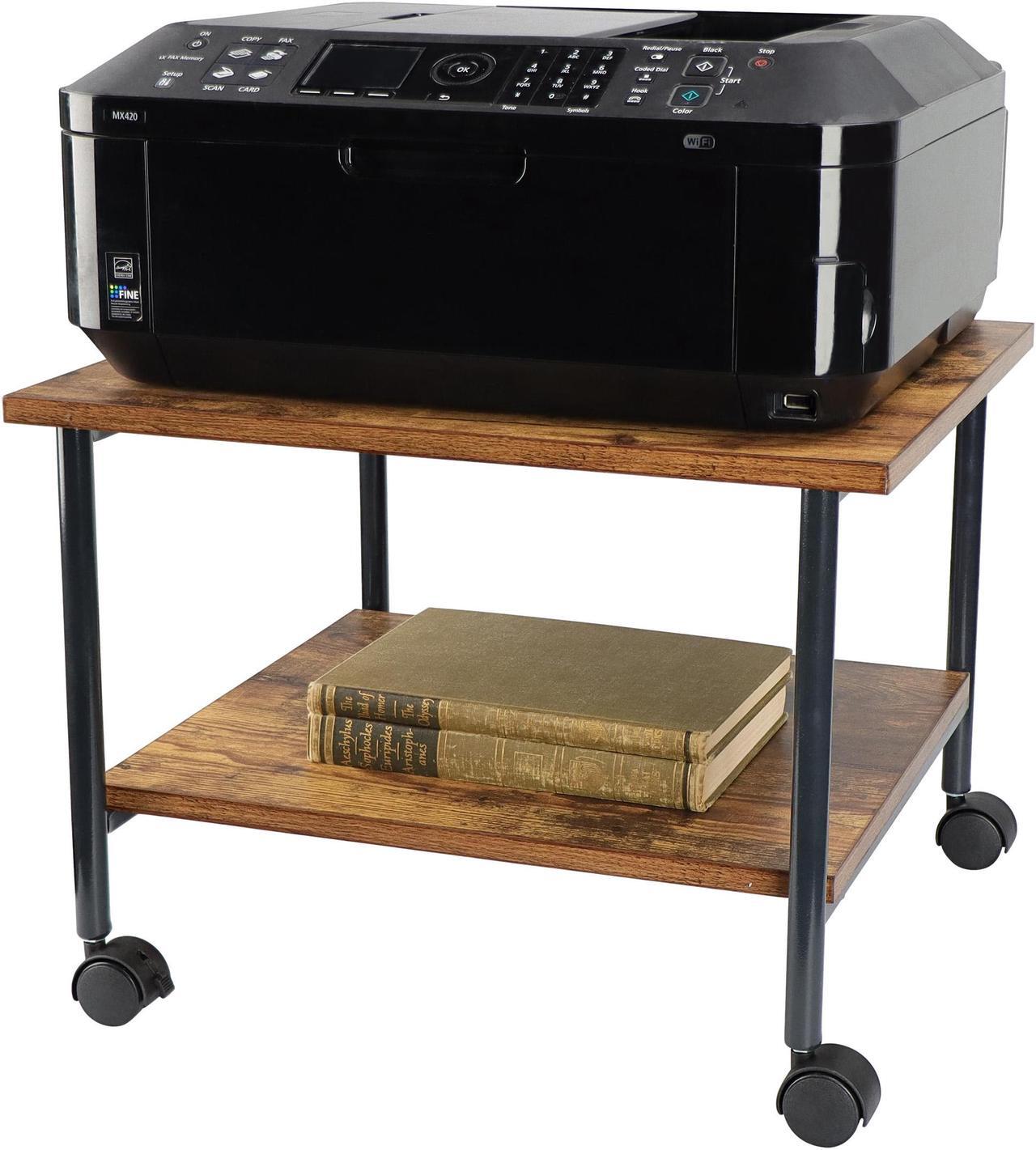Main image of 7Penn Rolling Cart on Wheels - 2 Shelf Under Table Printer Stand for Desk