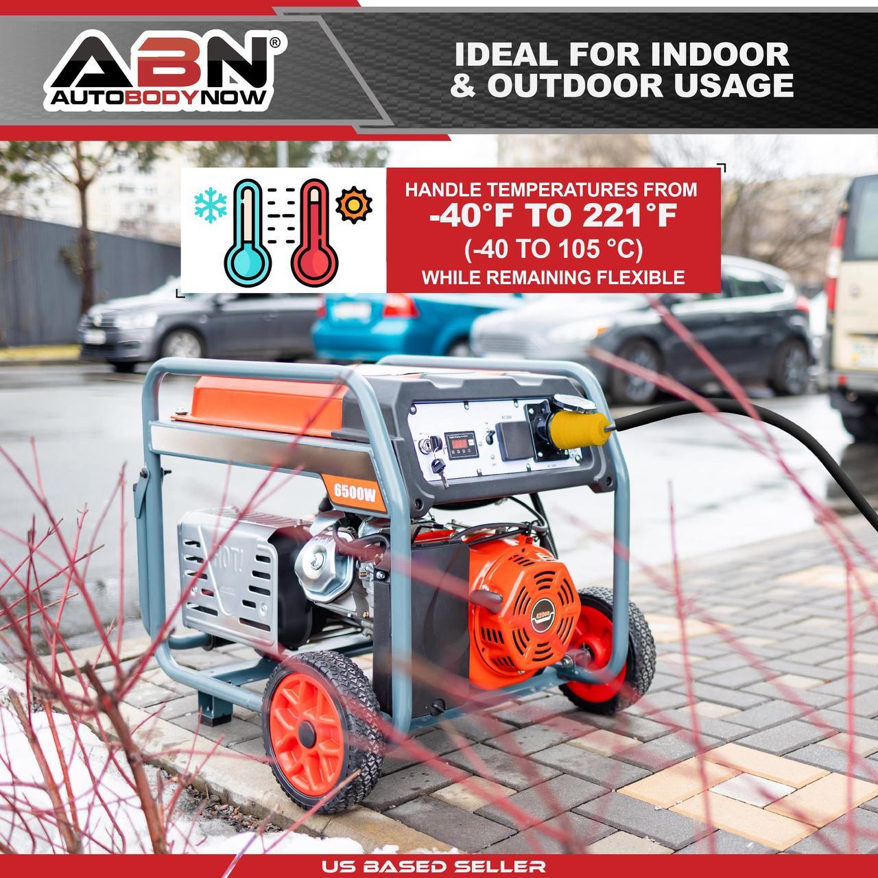 Alt view image 10 of 10 - ABN | 30 AMP Generator Cord  10 Foot STW Extension Cord 3 Prong Locking Plug