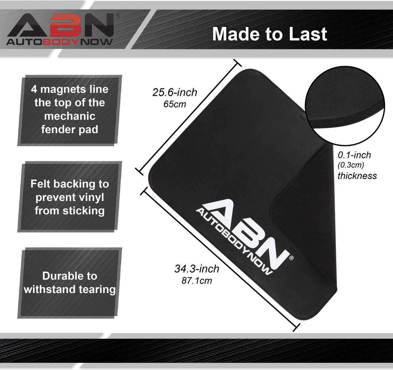 Alt view image 2 of 7 - ABN Magnetic Fender Cover for Mechanics - 34.3 x 25.6in Car Hood Cover Protector