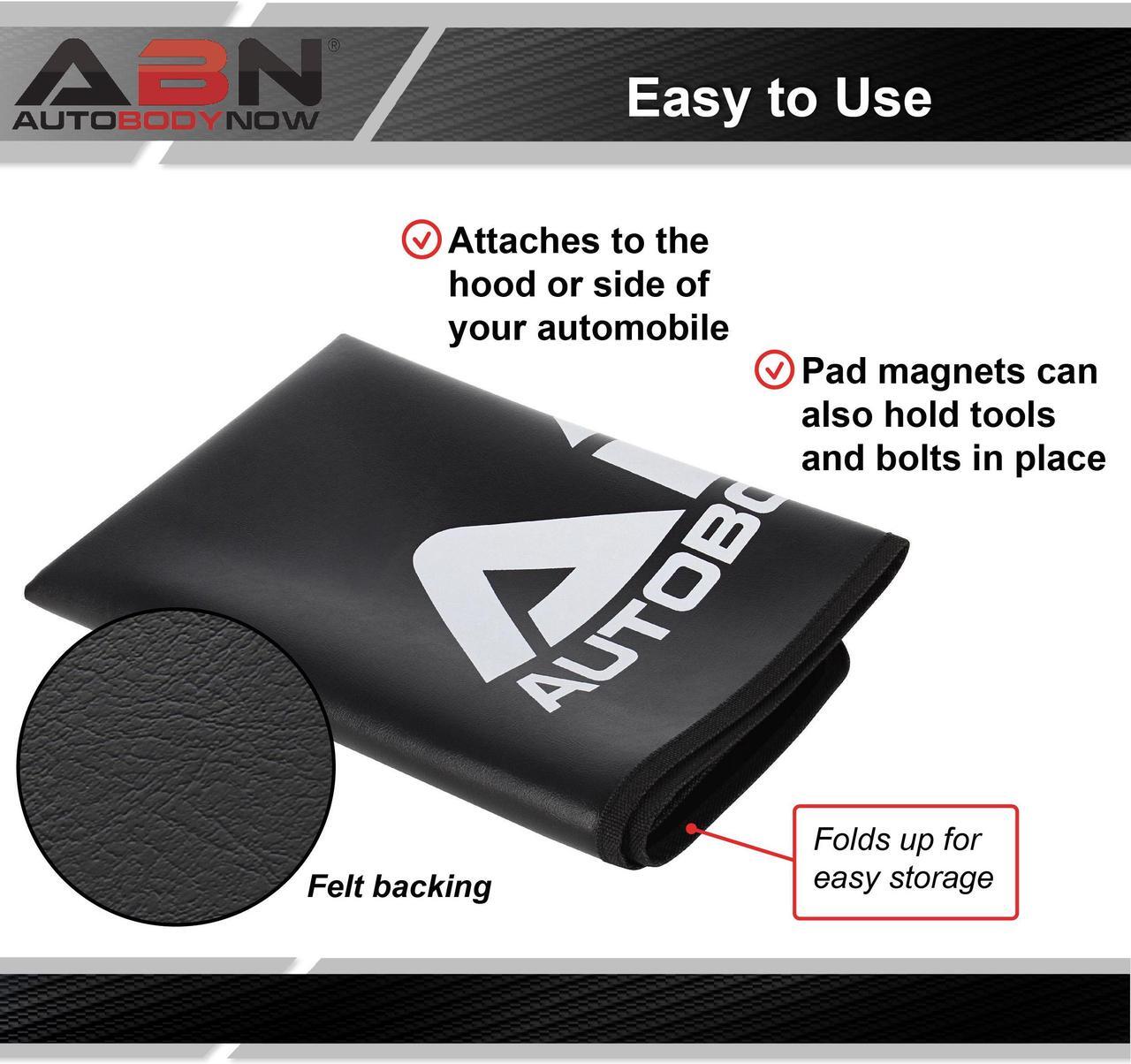 Alt view image 3 of 7 - ABN Magnetic Fender Cover for Mechanics - 34.3 x 25.6in Car Hood Cover Protector