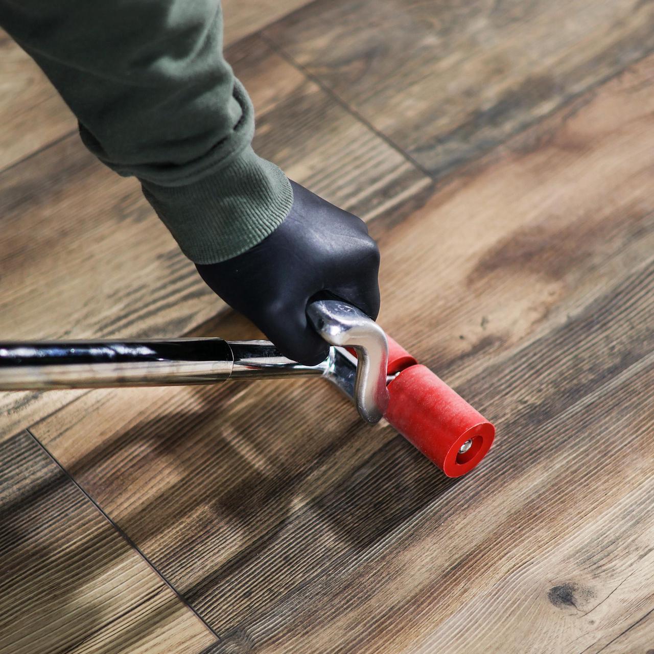 Alt view image 6 of 7 - DCT Extendable Flooring Seam Press Roller Laminate Vinyl Carpet Linoleum Floor