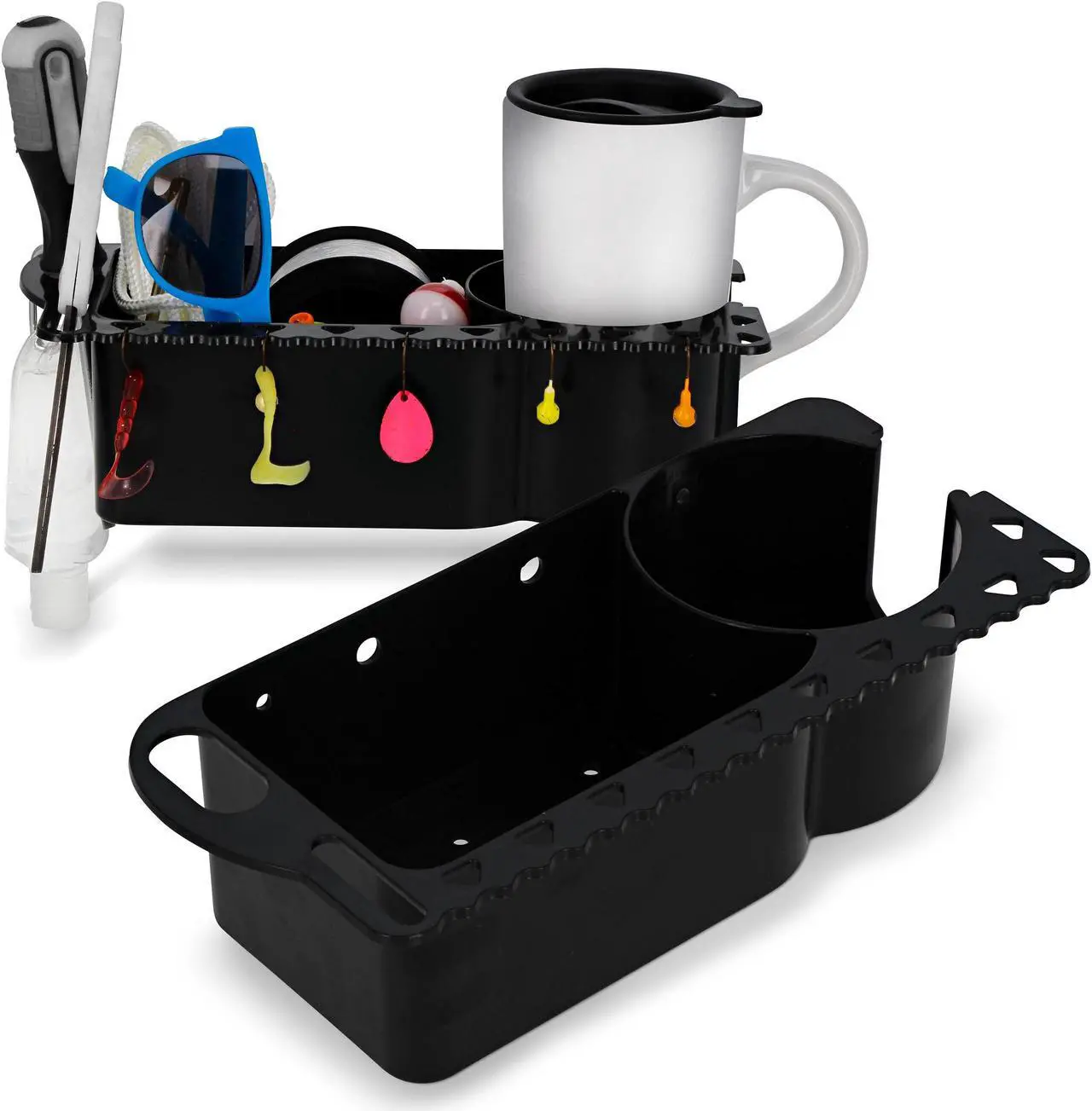 Main image of 7Penn Boat Storage Organizer - 2 Pack Draining Marine Cup Holder for Accessories