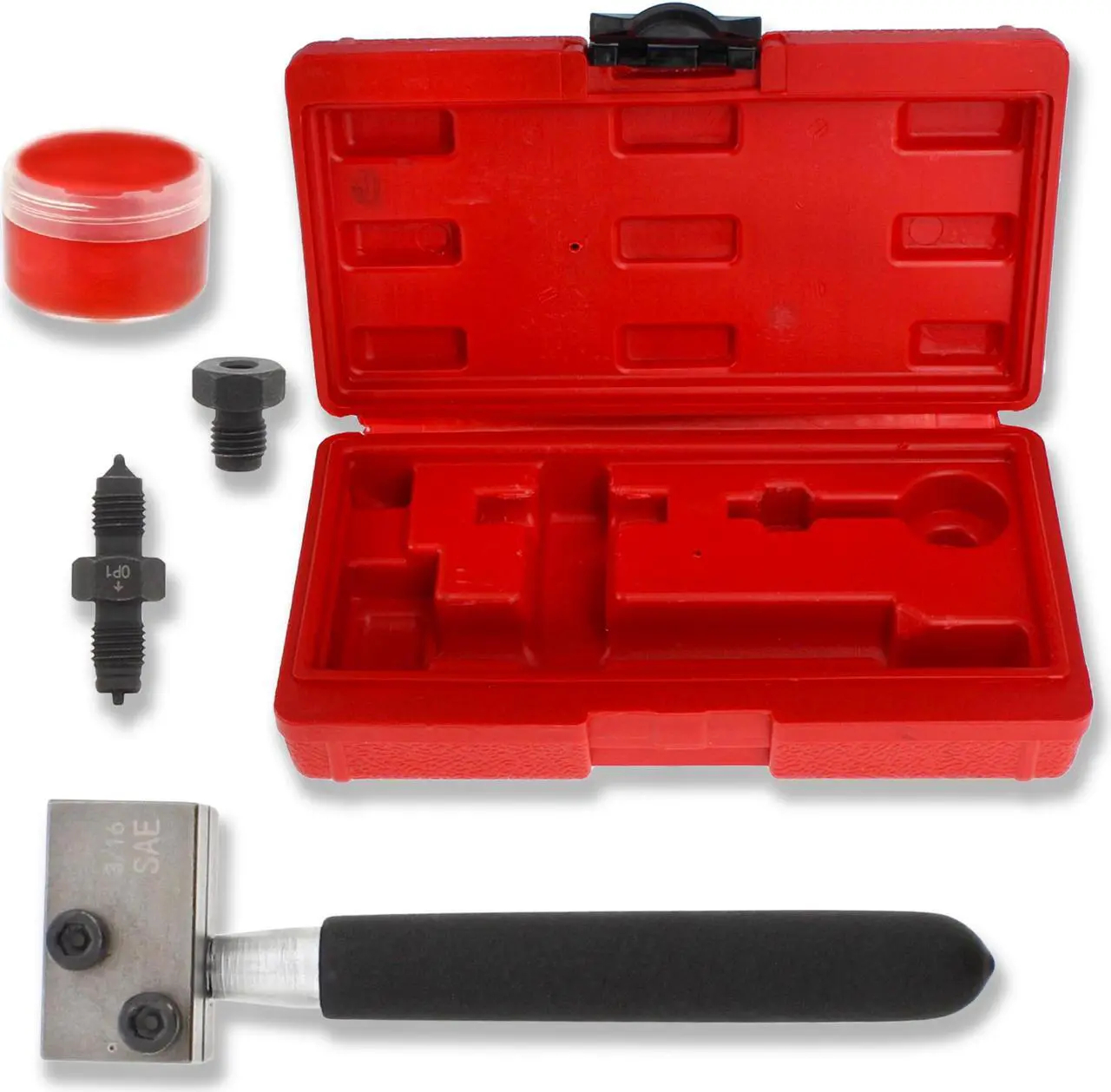 Main image of ABN Handheld Double Flaring Tool 3/16in Brake Line Flaring Tool Kit with Handle