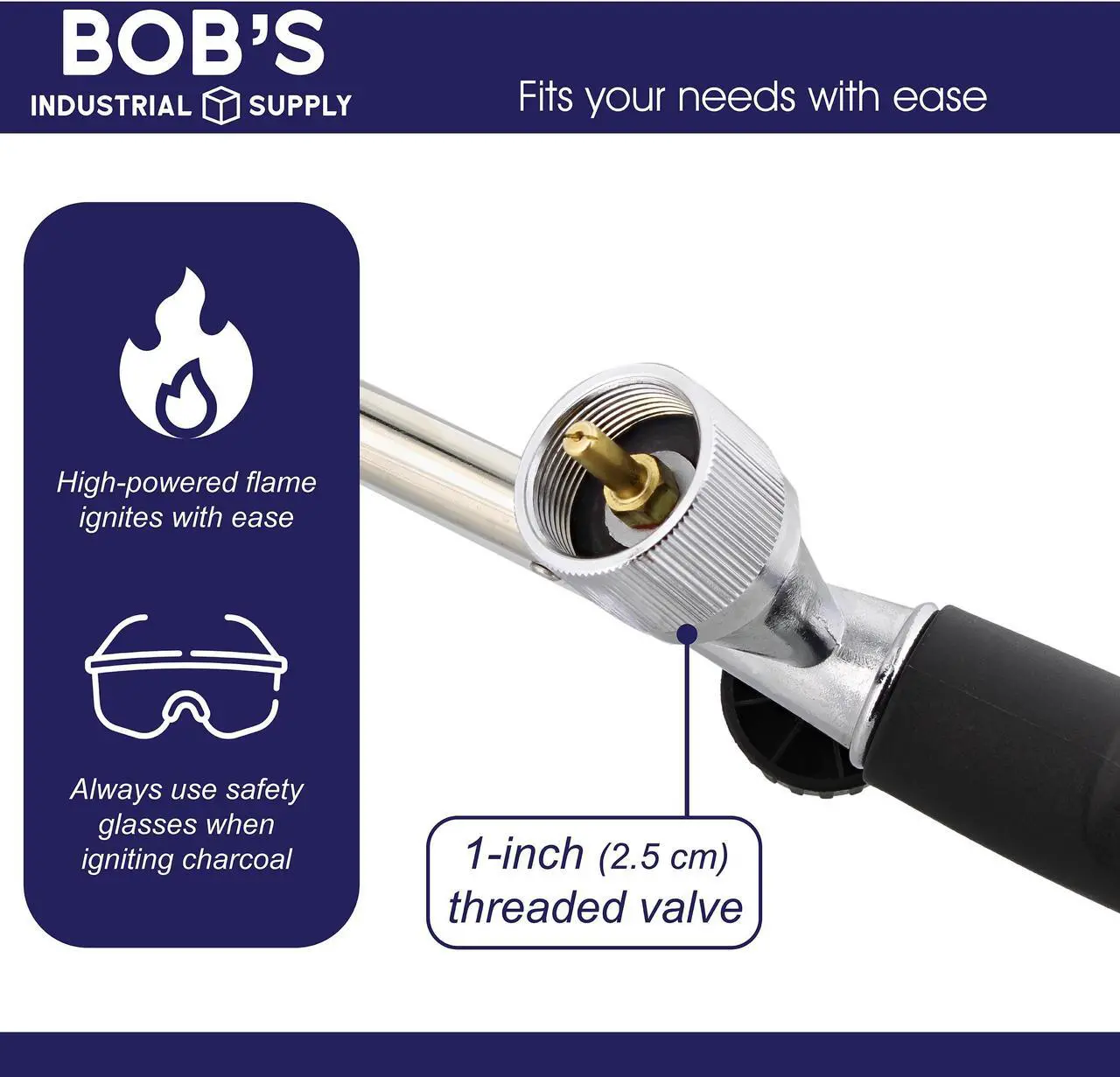 Alt view image 5 of 7 - BISupply Grill Torch Charcoal Starter Torch - 18in Propane Grill Electric Torch