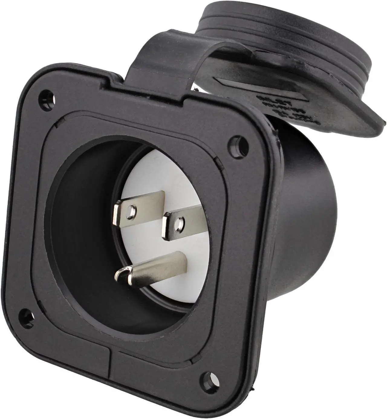Main image of Dumble Power Inlet Port Plug 125 125v 2-Pole 3-Wire AC Port Plug 15a RV Outlet