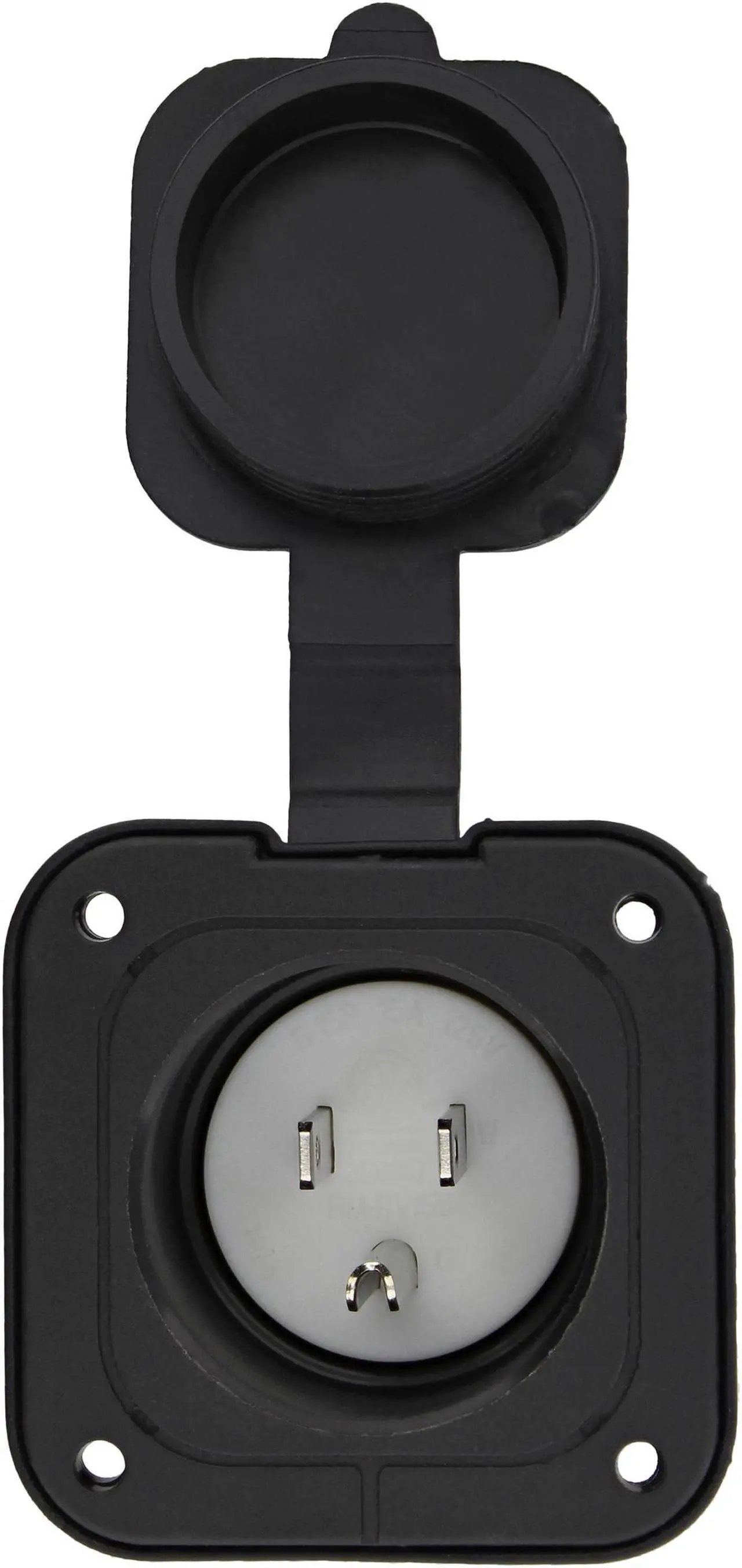 Alt view image 7 of 7 - Dumble Power Inlet Port Plug 125 125v 2-Pole 3-Wire AC Port Plug 15a RV Outlet