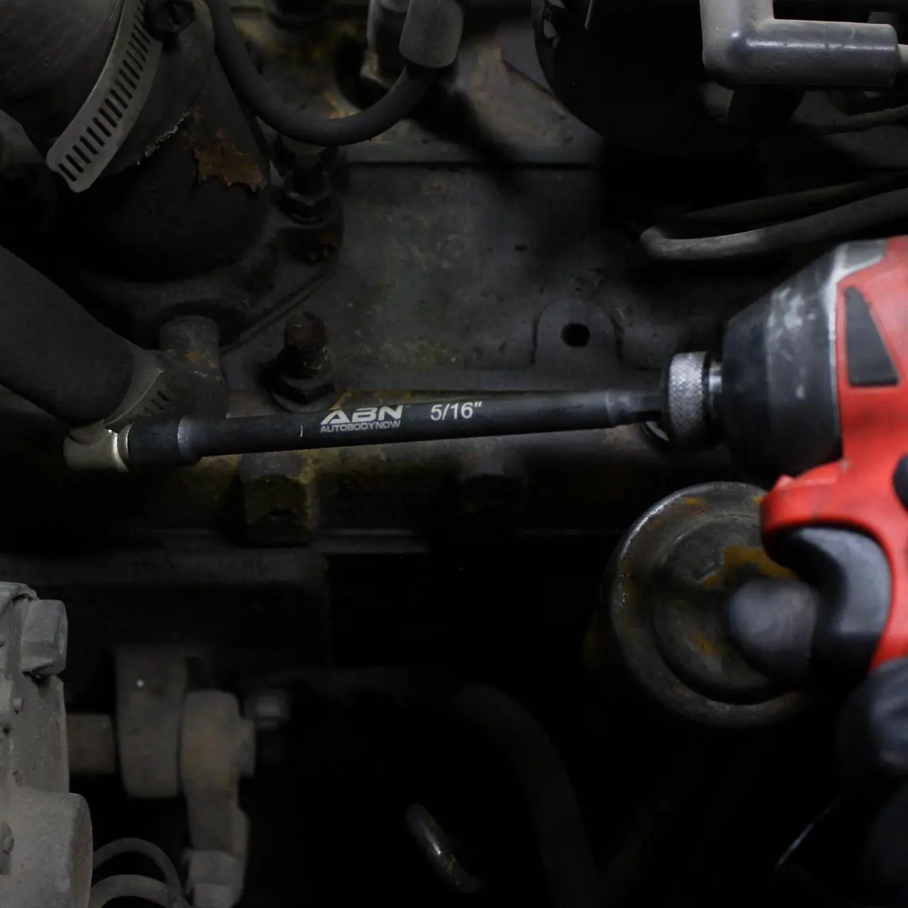 Alt view image 7 of 7 - ABN Impact Nut Driver Set - 6pc SAE Extended Driver Bits Magnetic Tip Sockets