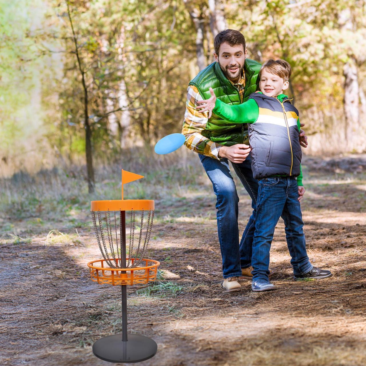 Alt view image 10 of 10 - Mini Frisbee Golf Set – Mini Disc Golf Basket with Mini Frisbees