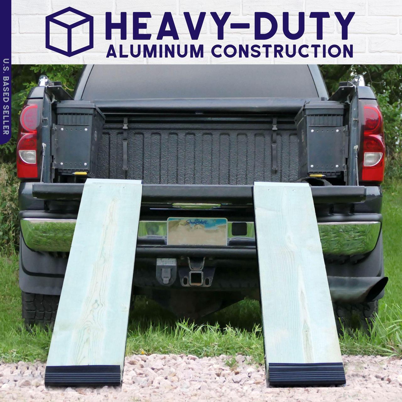 Alt view image 3 of 7 - BISupply Truck Ramp End Kit - 12in Motorcycle Loading Ramp Brackets and Feet