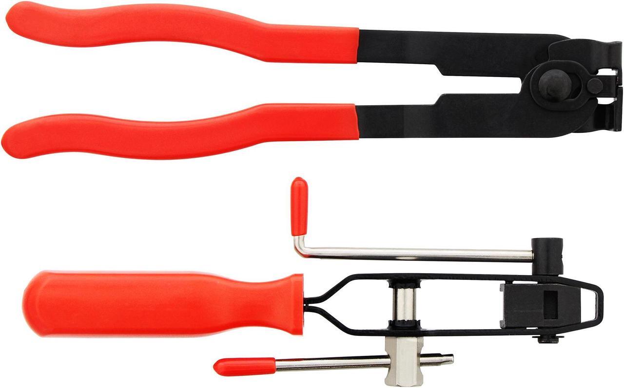 Alt view image 7 of 7 - ABN CV Joint Ear Clamp Tool & Boot Crimp Pliers 2-Piece Kit  Hose Clamping Set