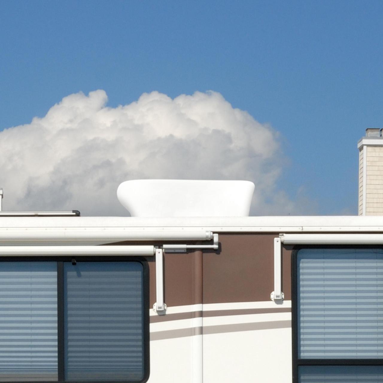 Alt view image 4 of 7 - Dumble | Camper Air Conditioner Cover for Coleman AC Shroud White
