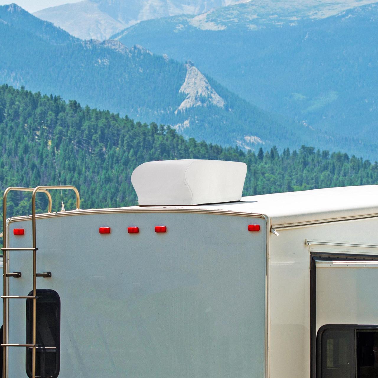 Alt view image 3 of 7 - Dumble | Camper Air Conditioner Cover for Coleman AC Shroud White