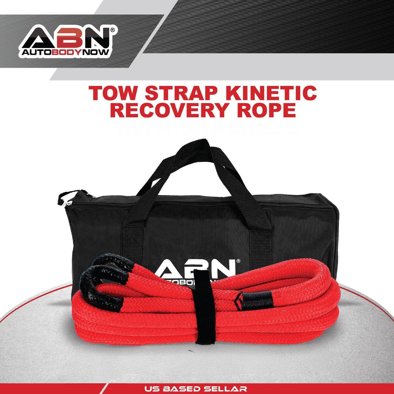 Alt view image 2 of 7 - ABN Kinetic Rope Recovery Kit - 20ft Recovery Tow Rope And 6in Soft Shackles