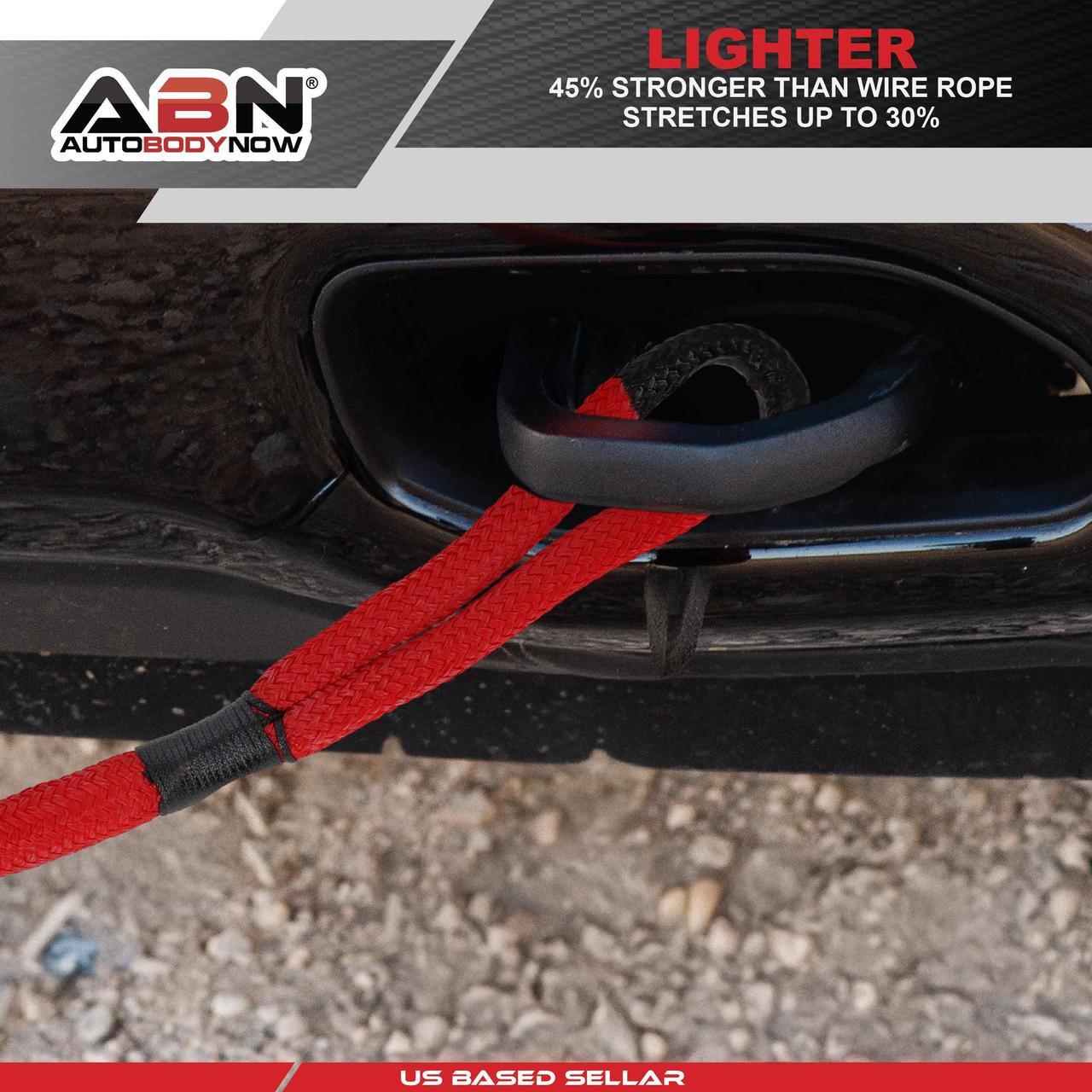 Alt view image 5 of 7 - ABN Kinetic Rope Recovery Kit - 20ft Recovery Tow Rope And 6in Soft Shackles