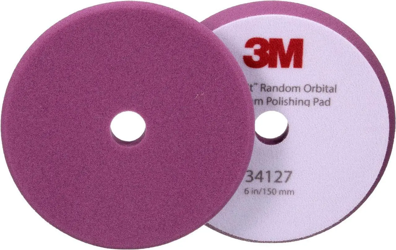 Main image of 3M Perfect-It Random Orbital Foam Polishing Pad, 6"/150 mm, Purple, 34127